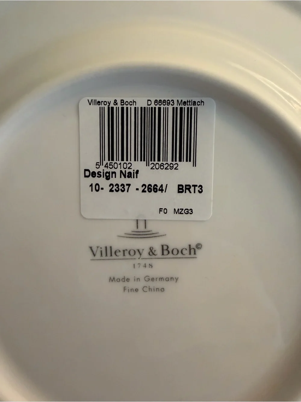 Villeroy & Boch new sticker